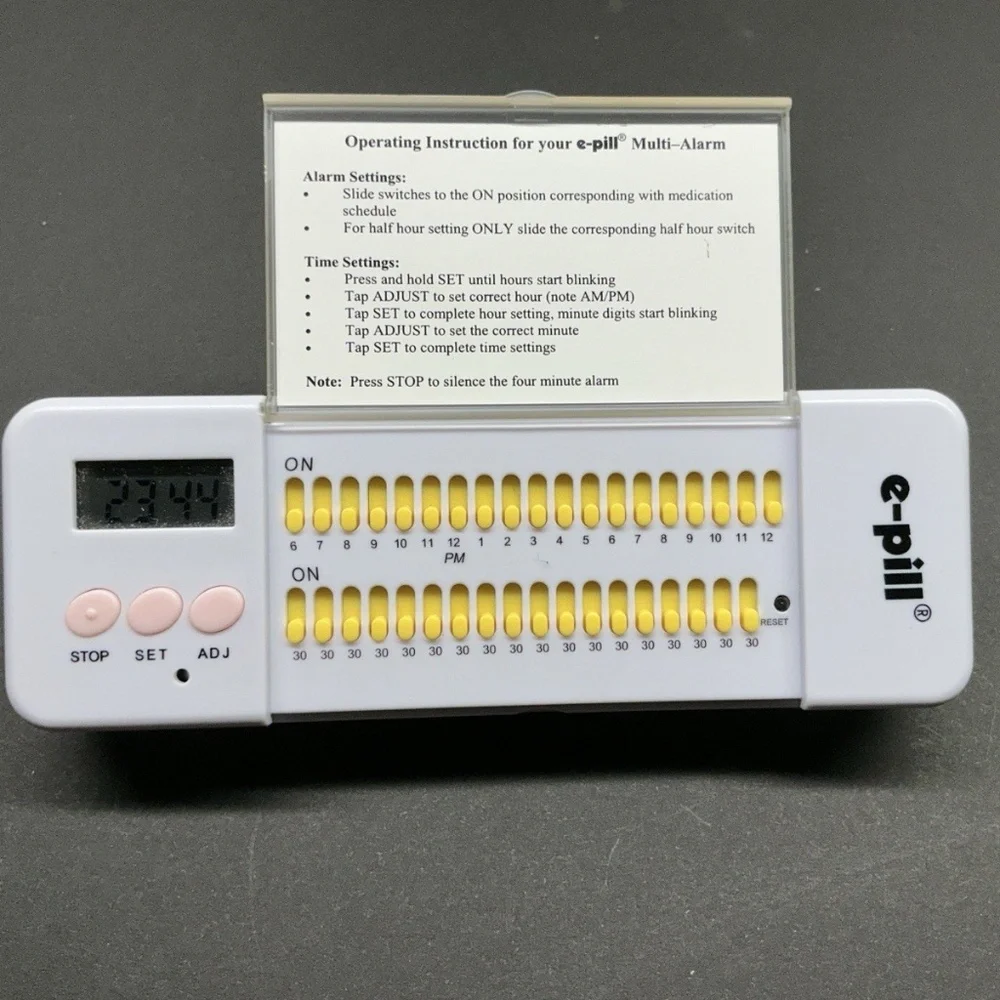 e-pill ® Medication Reminders Multi-Alarm PLUS SKU 759021